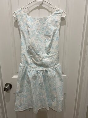 wild fable White Dress with Light Blue Floral Print